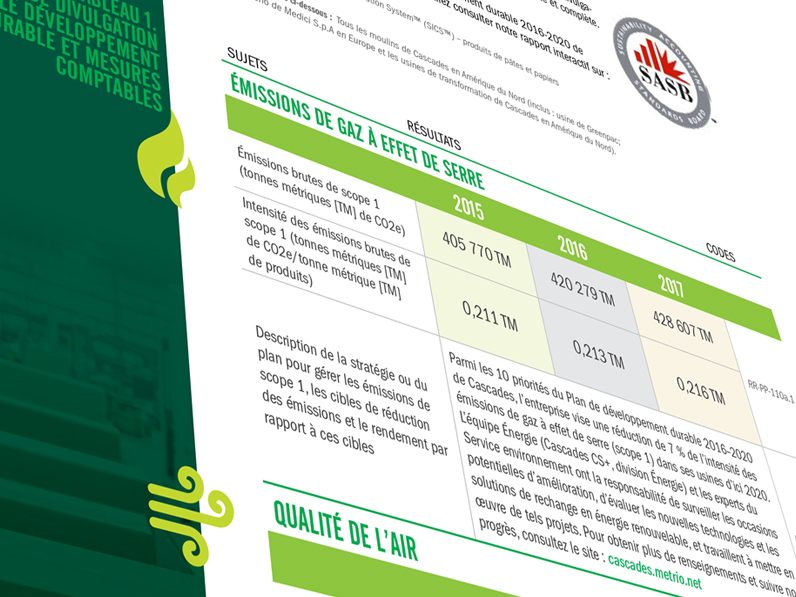 Information EGS pour les investisseurs