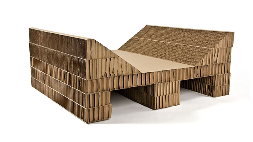 recycled cardboard cradle for jumbo paper rolls