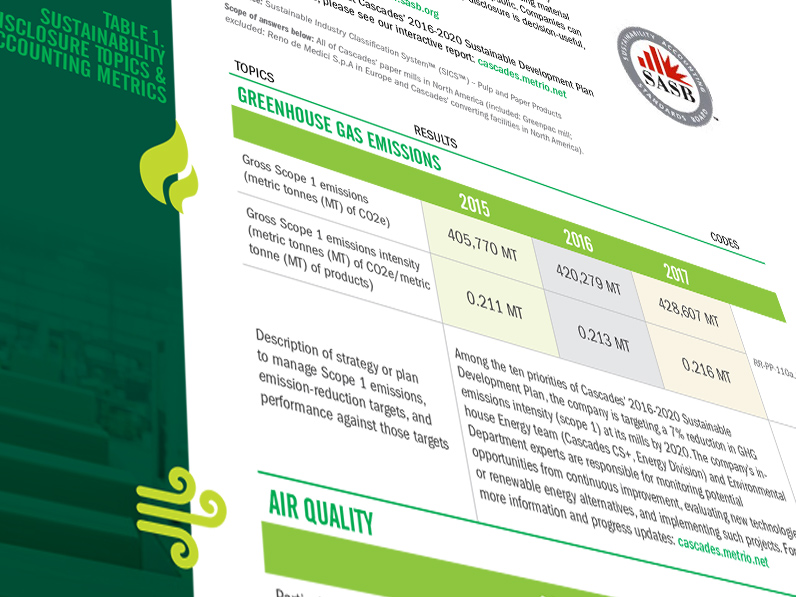 ESG DISCLOSURE FOR INVESTORS