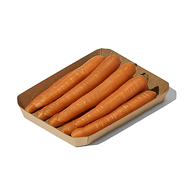 recycled cardboard tray for produce