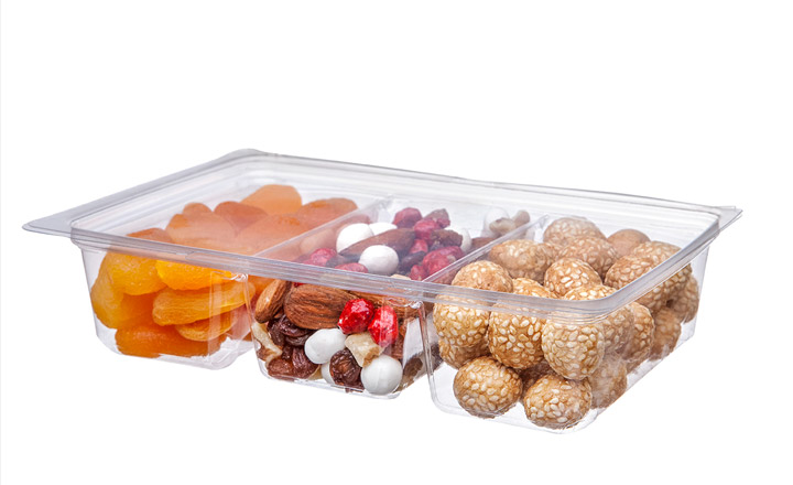 Emballages refermables prêt-à-manger en plastique