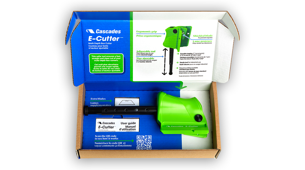 Boite pour couteau e-cutter Cascades 