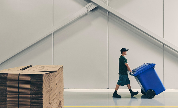 Papier est produit à partir de fibres 100 % recyclée