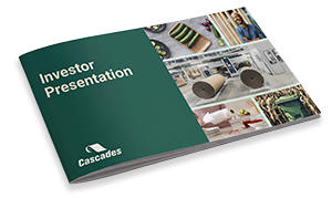 Couverture de la présentation aux investisseurs la plus récente de Cascades