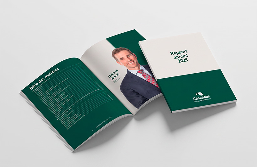 "couverture rapport annuel 2025 cascades"