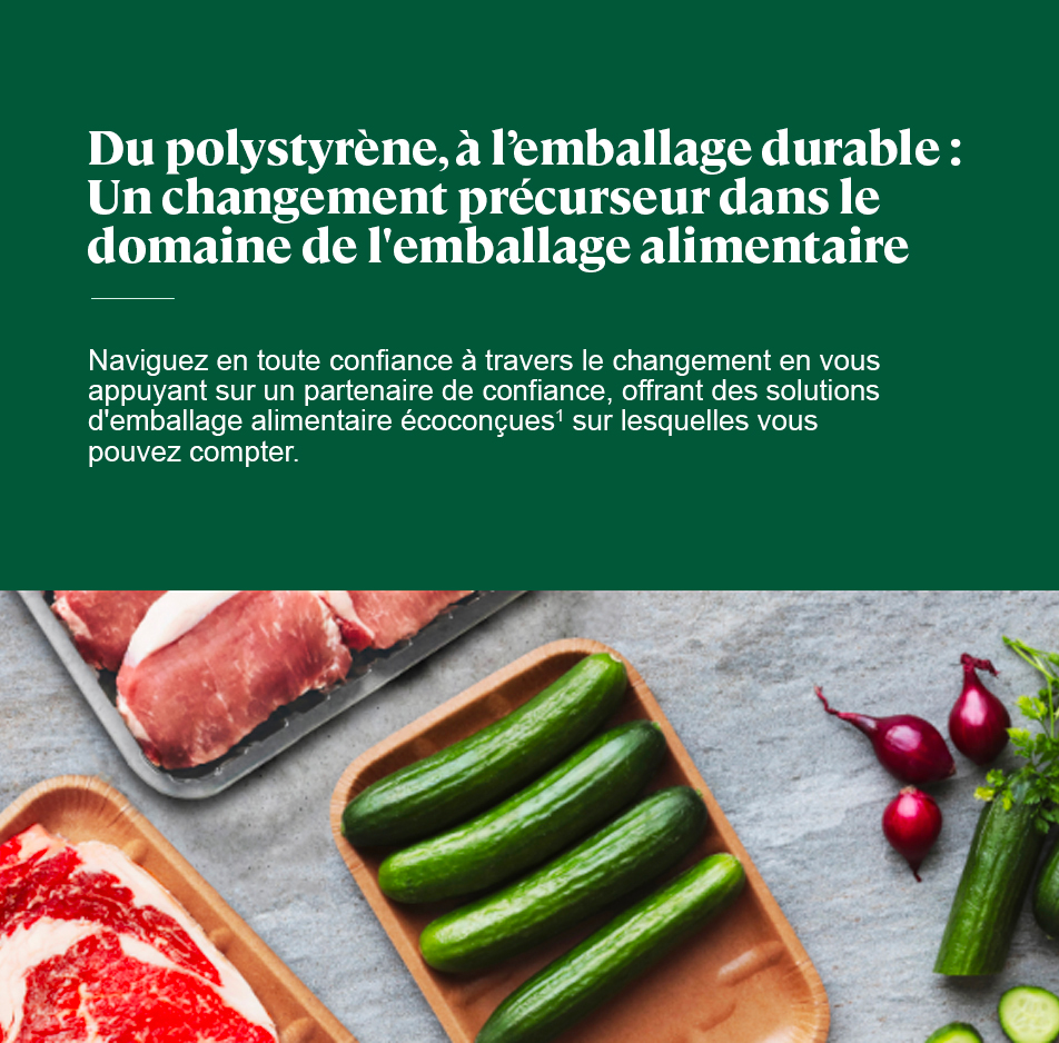 Du polystyrène, à l’emballage durable :