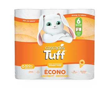 papier essuie-tout Cascades economique 100 % recyclées