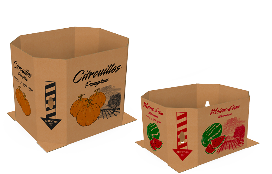 Bacs de vrac robustes en carton