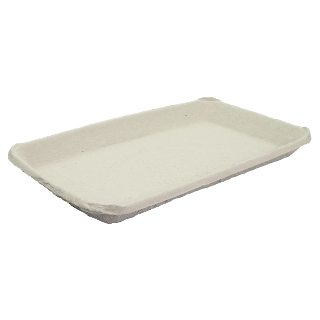 rectangle moulded pulp tray 