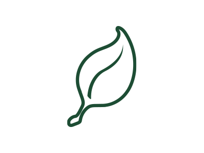 icone illustration de feuille d'arbre pour représenter l'environnement