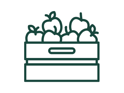 icon illustrates food products